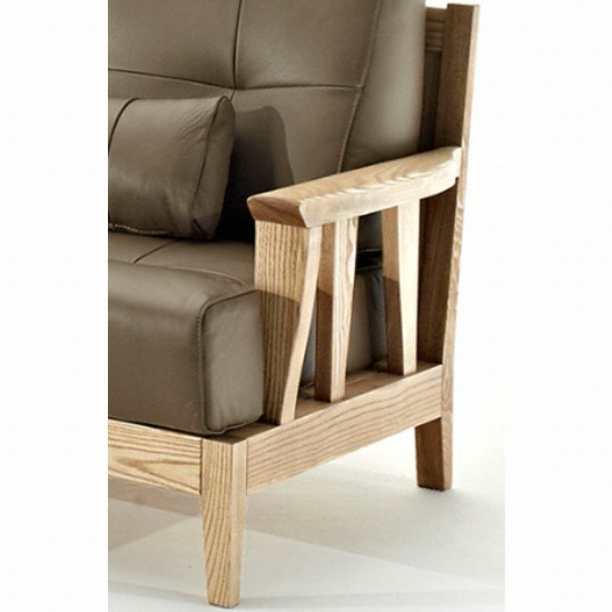 로코코 스칸센 카우 천연가죽 소파 4인용 (스툴별도)_이미지