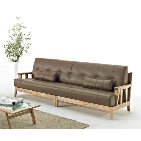 로코코 스칸센 카우 천연가죽 소파 4인용