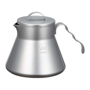 하리오 V60 메탈 커피 서버 500ml 실버 O-VCSM-50-HSV_이미지