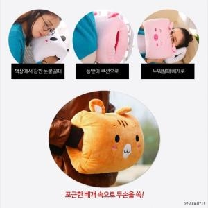 CL마켓 캐릭터 손난로 따듯한 낮잠베개 등쿠션 베개 a