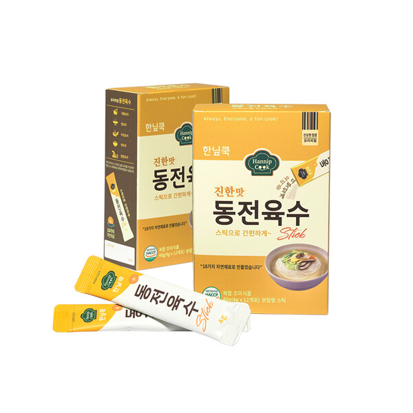 원스팜 한닢쿡 동전육수 스틱형 진한맛 48g(4gx12포)
