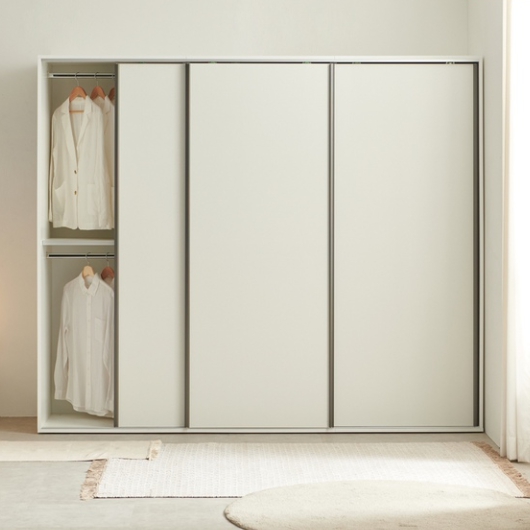 에넥스 클레어 선반형 슬라이딩 옷장 2600_이미지