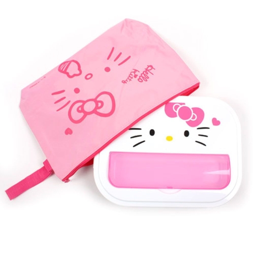 릴팡 릴팡 올인원 가방수저통 식판세트 키티식판_이미지