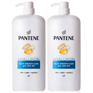 한국P&G 팬틴 실키 스무드 케어 샴푸 1200ml (2개)_이미지