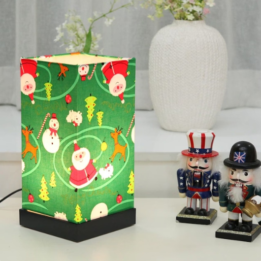 보성조명 산타클로스 그린 사각 무드등 단스탠드_이미지