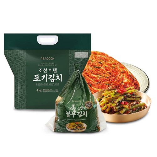 이마트 피코크 조선호텔 포기김치 4kg + 열무김치 1.5kg (1개)_이미지