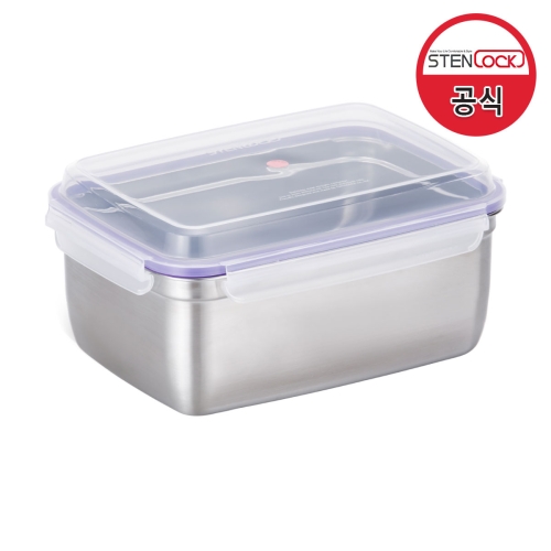 NEW 스텐락 스텐밀폐용기 직사각 9호 3400ml