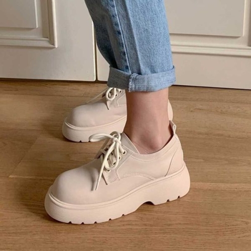Camper 여성용 더비 슈즈 캐주얼 통굽 로퍼 스룩 봄신발 12452736_이미지