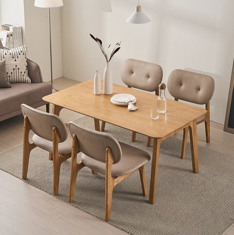 핀란디아 포레스트 릴렉스 원목 낮은 식탁 1400 (의자별도)_이미지