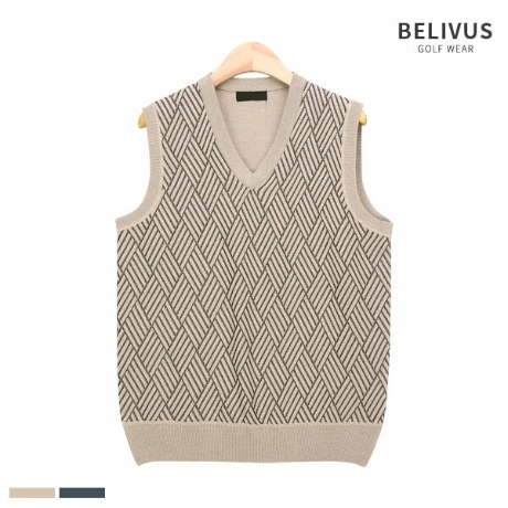 빌리버스 남자 골프웨어 니트 베스트 PK0201_이미지