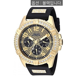 게스 Mens U0799G1 Sporty Silver-Tone Stainless St