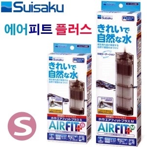 수이사쿠 수이사쿠 에어피트PLUS S/M/수족관 코너형 측면여과기_이미지