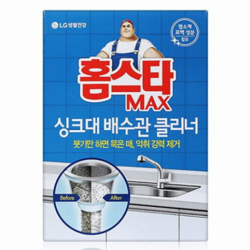 홈스타 맥스 싱크대 배수관 클리너 680ml (4개)_이미지