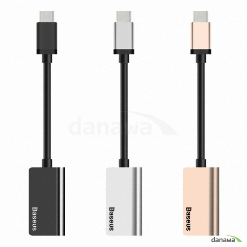 베이스어스 Type C to 3.5mm 듀얼 젠더 (L40)_이미지