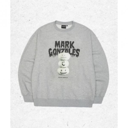 MARK GONZALES 할로윈 펌킨 그래픽 스웨트셔츠 MGREY Z254USW230093 1369620