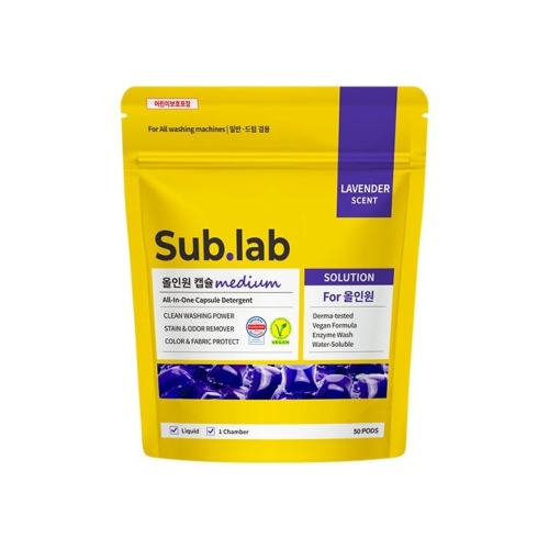 자우버 서브랩 올인원 미디엄 캡슐세제 50개입 (1개)_이미지