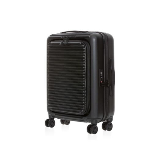 만다리나덕 TANK CASE TROLLEY CABIN W/FRONT POCKET FSV22651 BLACK 21인치 포켓 캐리어 56.._이미지