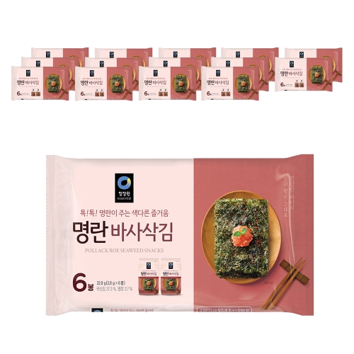 명란맛 바사삭김 6p 22.8g 15개