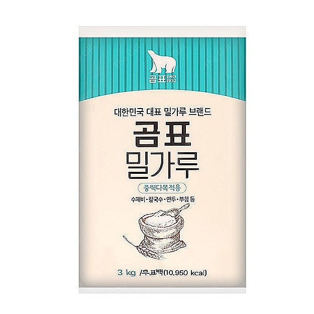 대한제분 곰표 밀가루 중력다목적용 3kg
