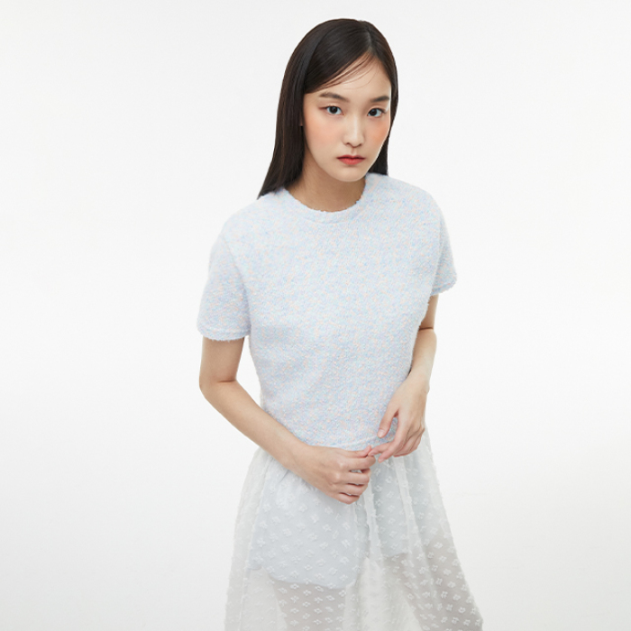랩 파스텔 슈가코튼 반팔 티셔츠 AQ1CT240