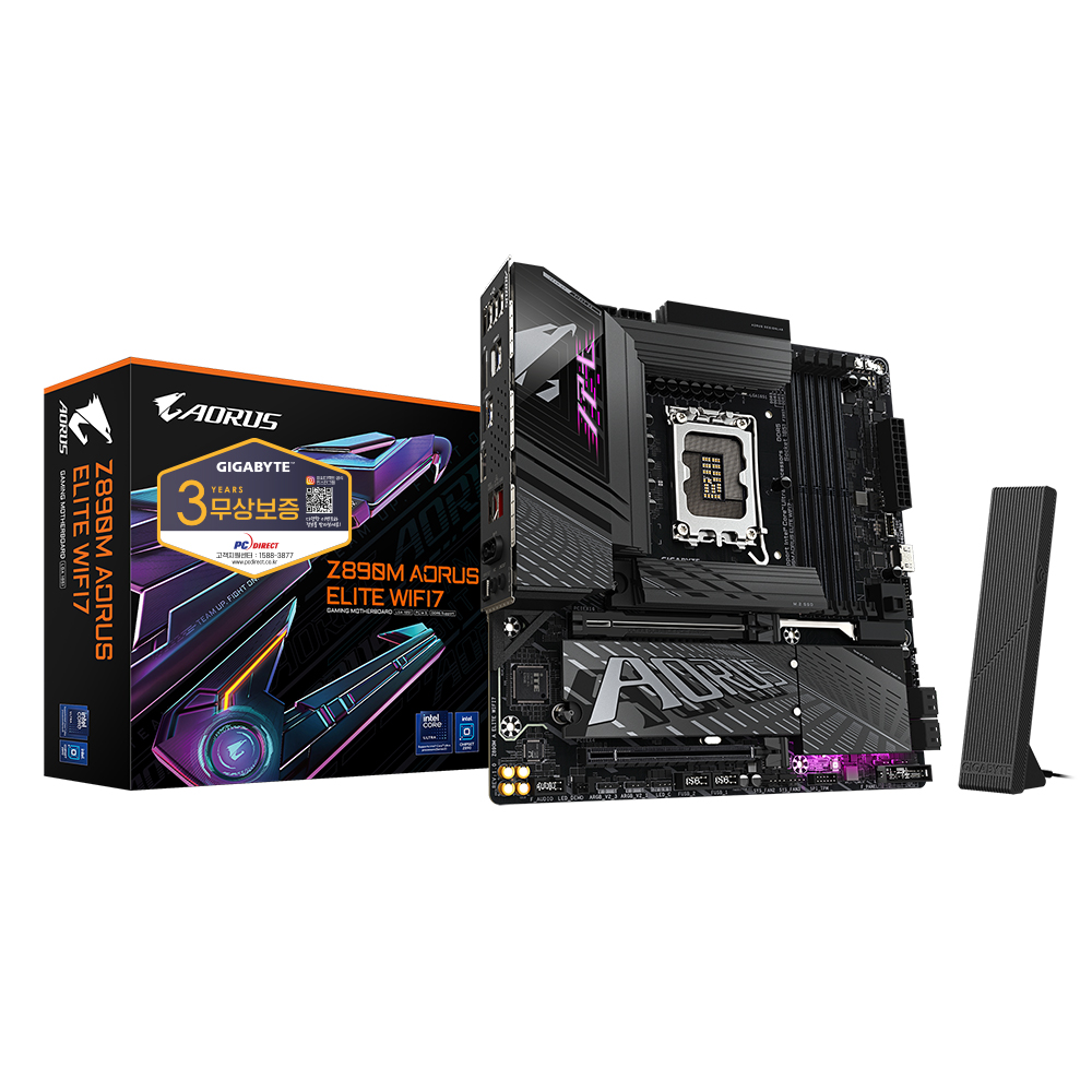 GIGABYTE Z890M AORUS ELITE WIFI7 피씨디렉트이미지입니다. 누르면 해당 게시물로 새창이동합니다.
