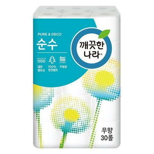 깨끗한나라 순수 오리지널 40m (30롤) (3팩)_이미지