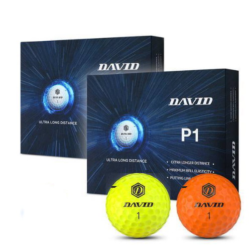 데이비드 P1 고반발 골프공 (컬러공, 40개)
