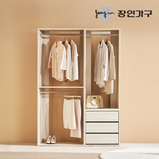 장인가구 올리세 E0 드레스룸 시스템 옷장세트 A 1400_이미지