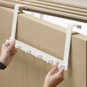 6구 도어 후크 44x18cm 방문가방걸이