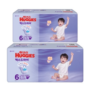 유한킴벌리 하기스 2025 맥스드라이 밴드형 6단계-공용 (80매)