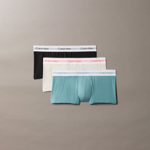 캘빈클라인언더웨어 CK 남성 아이콘 모달 메쉬 로우 라이즈 트렁크 3PK SET NB3956-09P