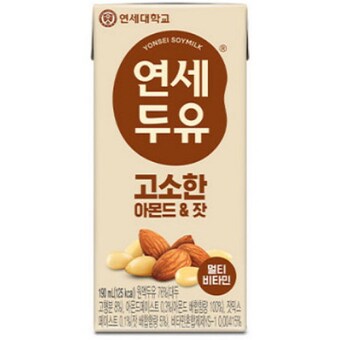 <b>연세</b>우유 <b>연세</b><b>두유</b> 고소한 아몬드&잣 190ml