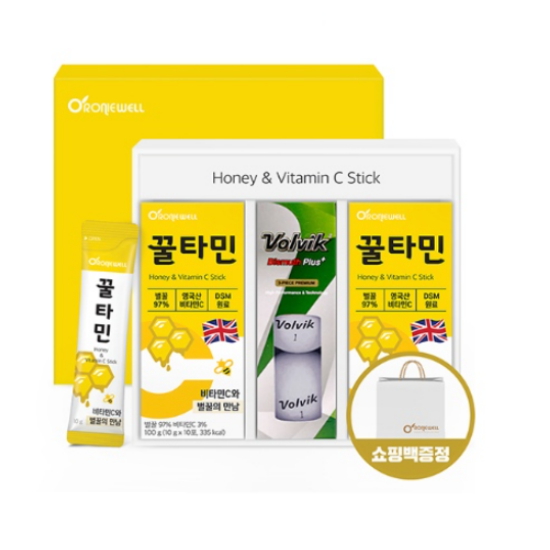 로니웰 꿀타민 10포 2개입 + 볼빅 3구 세트 (1개)_이미지