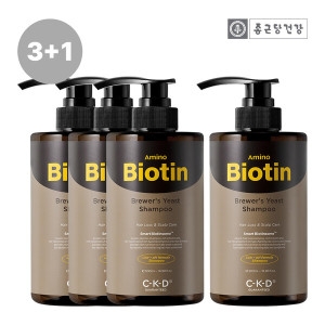 CKD 아미노 비오틴 맥주효모 샴푸 500ml (4개)_이미지