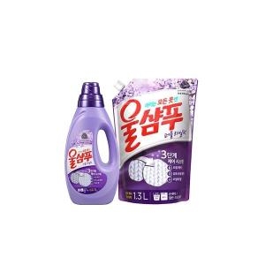 울샴푸 퍼플라일락 1L + 리필 1.3L (본품1개+리필1개)_이미지