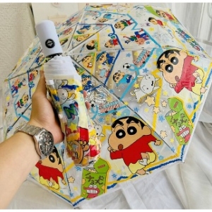  짱구 우산 삼단우산 휴대용 자동 수동 장마 눈 는못말려 굿즈