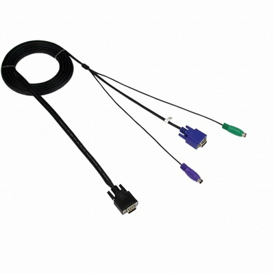 강원전자 NETmate KVM (M/M) CM-12xx 전용 3-in-1 통합 케이블 (3L-12200C, 20m)