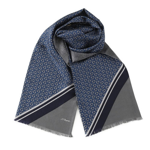 ST듀퐁 용 양면 실크 넥카프 TE2FM63KS303TBE_이미지