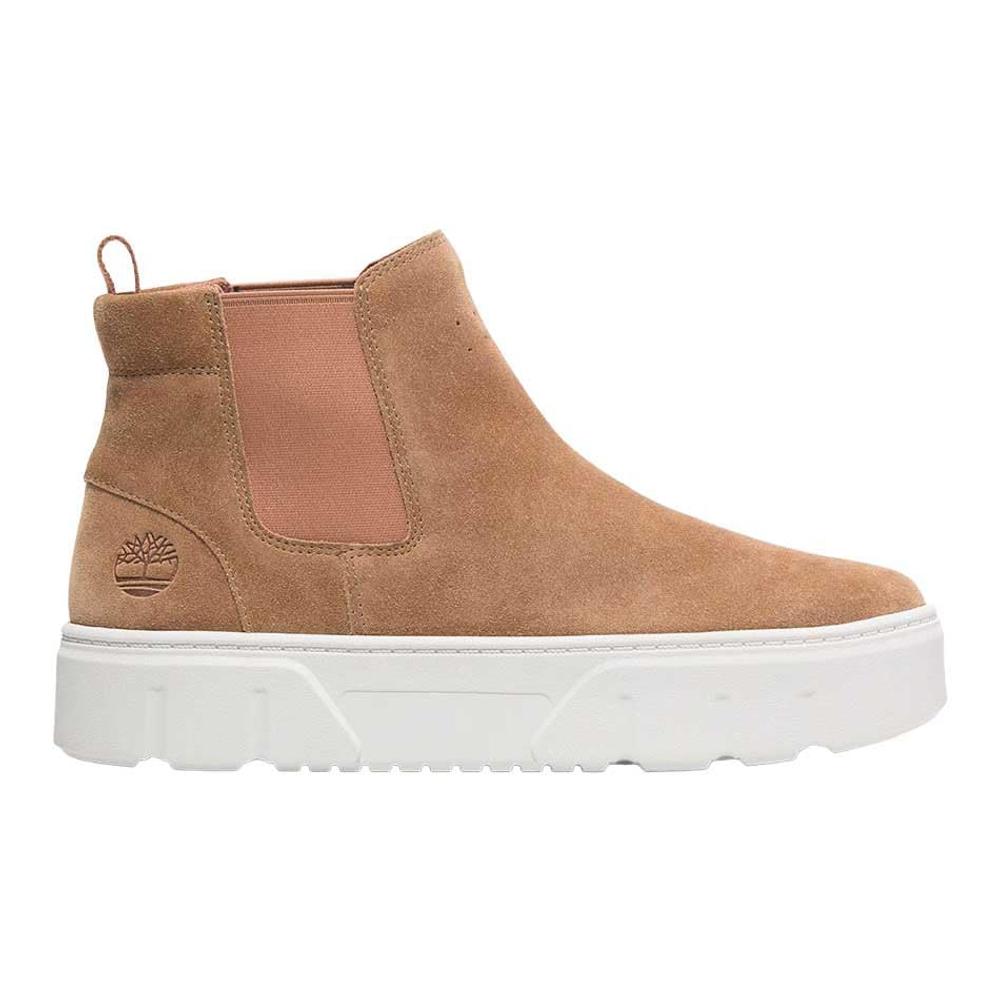 팀버랜드 Womens Laurel Court Mid Pull On Sneaker, Rust Suede, 9.5 Medium 181254