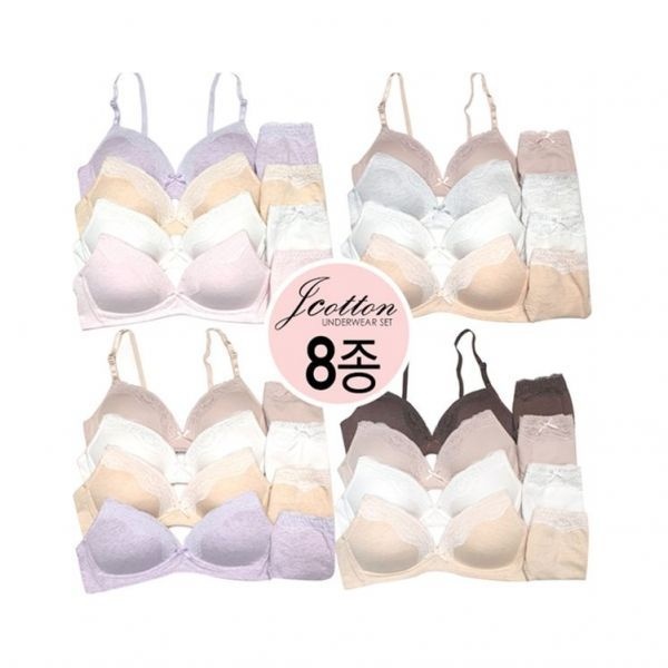 청소년브라 주니어브라 고등학생속옷 노와이어 8종1077528