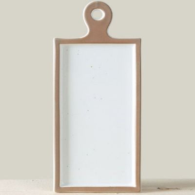 이진 순수화 화이트 도마 생선접시 32.5cm