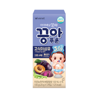 아이배냇 꼬마 끙아젤리 푸룬 100g (40개)_이미지
