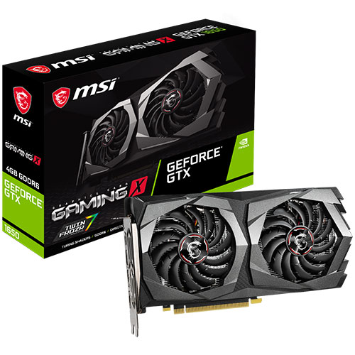 MSI 지포스 GTX 1650 게이밍 X D6 4GB 트윈프로져7