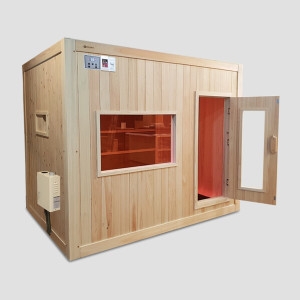 친환경편백아트 편백 양자히터 숯 건식 3인 온수 홈 사우나 온돌형 P956_이미지