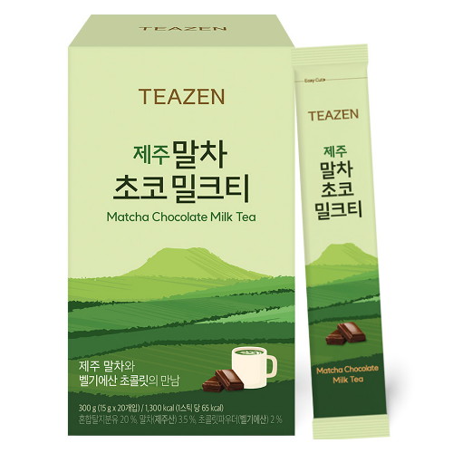 티젠 제주 말차 초코 밀크티 20T (2개)_이미지