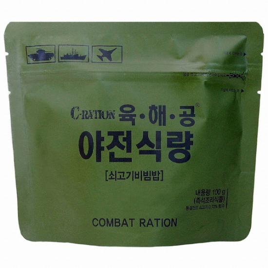 참미푸드 육해공 야전식량 쇠고기비빔밥 100g (3개)_이미지