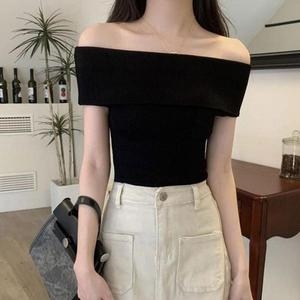 셀러허브 여자 오프숄유니더 여름 트렌드 니트티 1P 데일리 민소매 S32189410_이미지