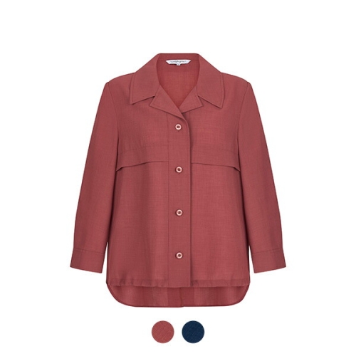 꼼빠니아 밑단 스트링 언발 셔츠_CADU6-WRC210