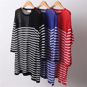 강물처럼 빅사이즈사랑해요 D425L105 롱루즈시스루박시티 RM 6978106_이미지