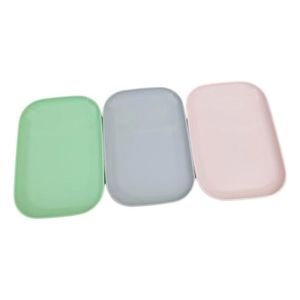 직사각쟁반1호 3P 색상랜덤 /과일 간식 칼라 접대용 주방 가정용